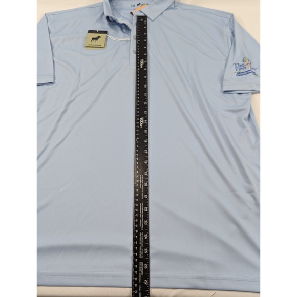 NWT HL Sport Horn Legend Ice Blue Golf Polo Shirt The First Tee oKC Mens Large - Picture 6 of 8